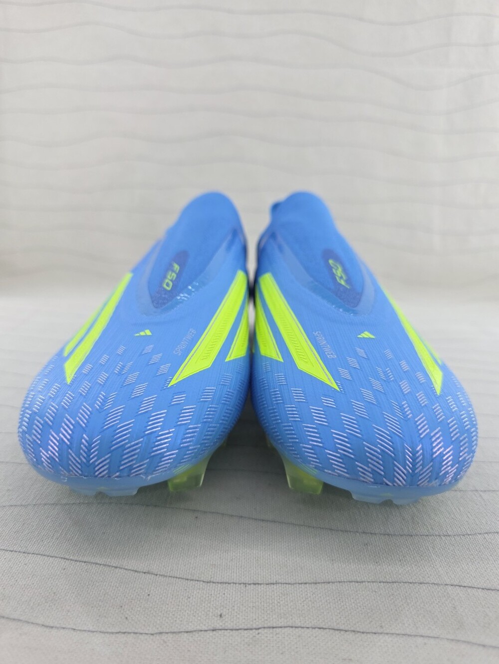 Adidas F50 Elite Laceless FG Lucid Blue Soccer Cleats JR6461 Sz 9.5 Men/10.5 Wom - Picture 4 of 11
